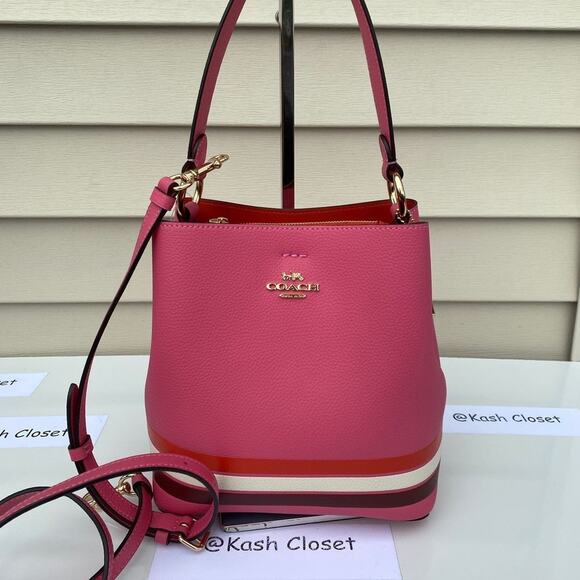 COACH Bucket Bag Colorblock With Stripe